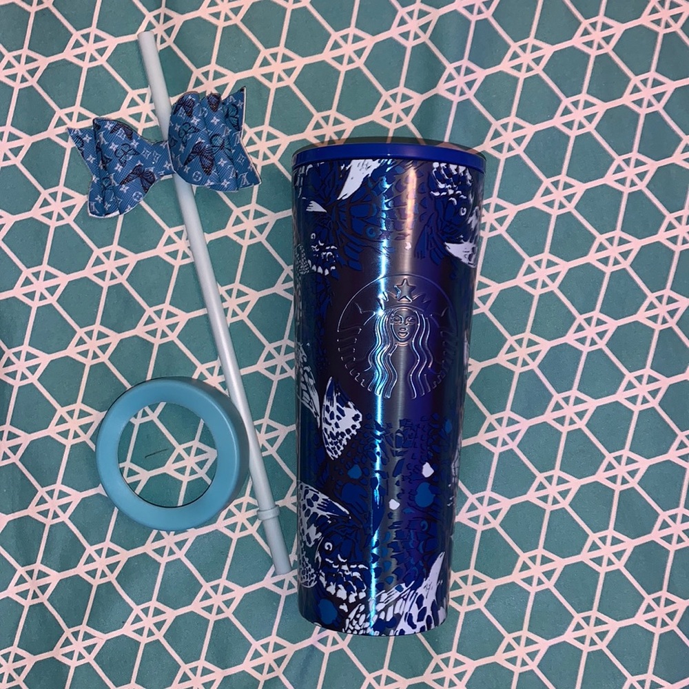 NWT Overseas Butterfly 🦋 Starbucks Stainless 16oz Tumbler